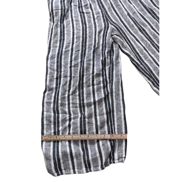 Old Navy Womens Striped Jumpsuit Size M Linen & Rayon Blend - Picture 8 of 10